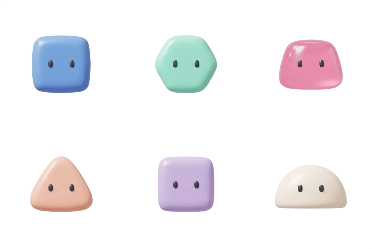 Six agent characters, one per discipline.