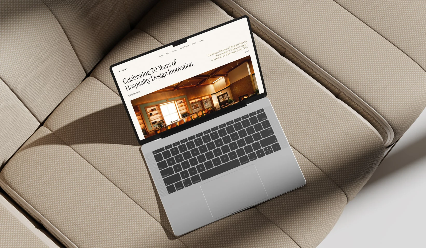 Laptop on a car seat — working remotely while traveling